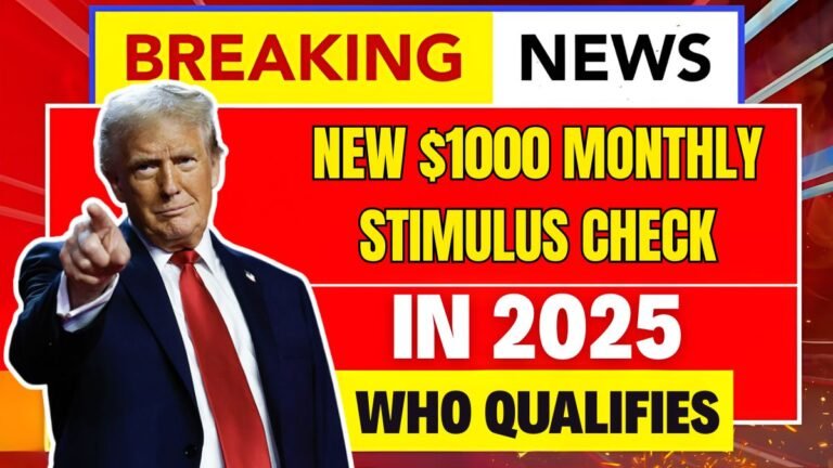 New $1000 Monthly Stimulus Check in 2025